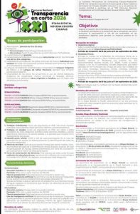 Participa en el XXI Concurso Nacional Transparencia en Corto 2026 – Etapa Estatal Chiapas!