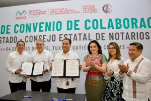 Fortalece el Instituto de la Consejería Jurídica coordinación institucional para acercar servicios notariales a la ciudadanía
