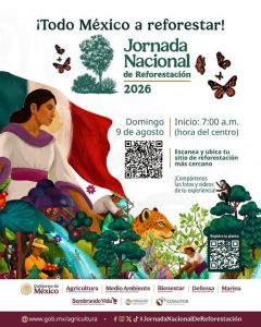 Este domingo 9 de agosto, súmate a la gran Jornada Nacional de Reforestación.