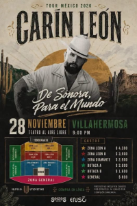 Carin Leon en Villahermosa, Tabasco