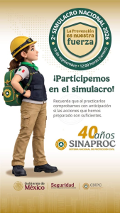 Chiapas se prepara para el Segundo Simulacro Nacional 2026