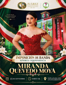 DIF JUÁREZ INVITA A LA IMPOSICIÓN DE BANDA DE LA SEÑORITA INDEPENDENCIA 2026