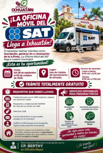 ¡La Oficina Móvil del SAT llega a Ixhuatán!
