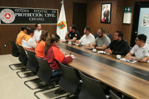 Protección Civil Chiapas refuerza con personal operativo a regiones vulnerables ante posibles efectos por las lluvias