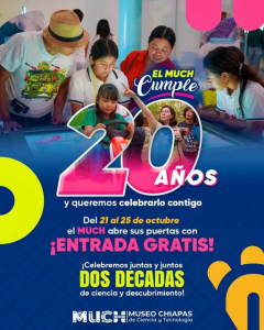 MUCH cumple 20 años y lo celebra con entrada gratuita del 21 al 25 de octubre