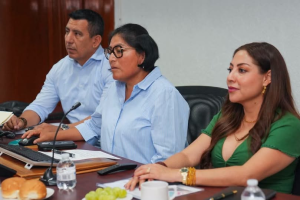 Anakaren Gómez Zuart revisa con SICT Chiapas avances de la carretera Palenque-Ocosingo